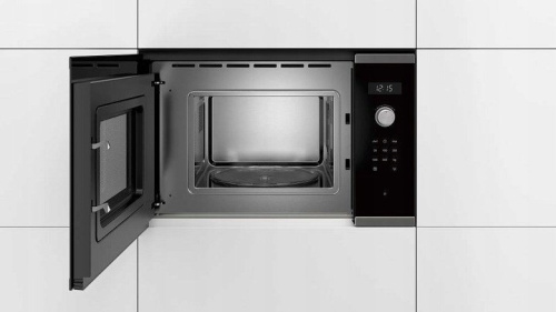 Bosch Serie 6 BFL524MS0 microwave Black, Stainless steel Solo microwave Built-in 20 L 800 W