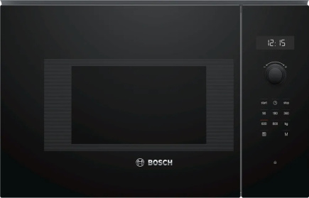 BOSCH Built-In Microwave BFL524MB0, 800W, 20L, Black
