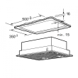Bosch DHL555BL Series 4 canopy cooker hood 53 cm Silver metallic
