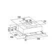 CATA | Hood | TFH 6830 X | Telescopic | Energy efficiency class A+++ | Width 60 cm | 795 m³/h | Touch Control | LED | Stainless steel