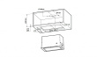 Whirlpool, 395 m³/h, laius 51,4 cm, roostevaba teras - Integreeritav õhupuhasti / WCT364FLBX