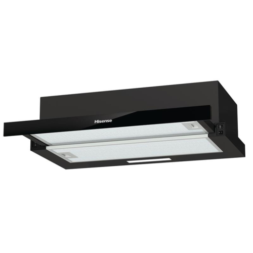 Hisense, 450 m³/h, laius 60 cm, must - Integreeritav õhupuhasti / MH6TL2MB