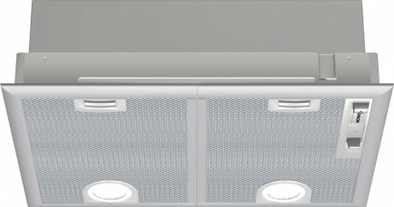 Bosch Serie 4 DHL555BL cooker hood Built-in Silver C 590 m³/h