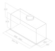 Elica LANE BL MAT/A/72 Built-in Must B 550 m³/h