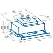 CATA | Hood | TFH 6630 WH | Telescopic | Energy efficiency class A+ | Width 60 cm | 605 m³/h | Touch control | LED | White