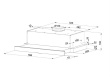Telescopic hood MAAN Corona 2 G 60 315 m3/h, Черный