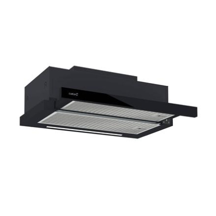 CATA Hood | TFH 6830 GBK | Telescopic | Energy efficiency class A+++ | Width 60 cm | 795 m³/h | Electronic | LED | Must Glass
