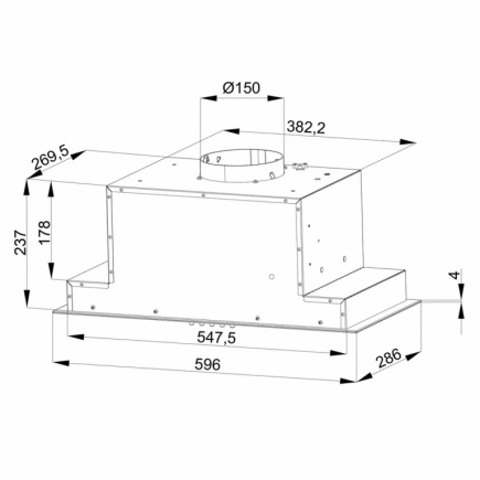 MAAN Tytan 3 60 Must built-in under-cabinet hood