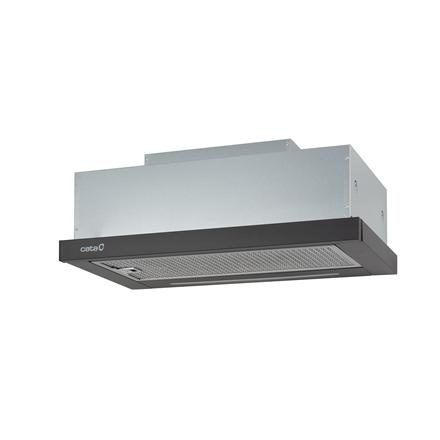 CATA | Hood | TFH 6630 BK /A | Telescopic | Energy efficiency class A+ | Width 60 cm | 605 m³/h | Touch Control | LED | Must