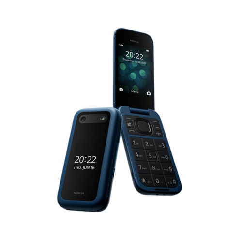 Nokia 2660 Flip, sinine - Mobiiltelefon / 1GF011GPG1A02