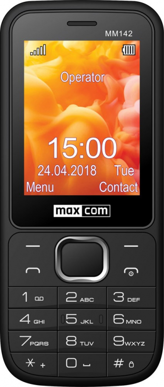 Maxcom Telephone MM 142 DUAL SIM black