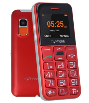 myPhone Halo Easy 4.32 cm (1.7'') 70 g Grey, Red Entry-level phone