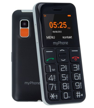 myPhone Halo Easy 4.32 cm (1.7'') 70 g Black, Grey Entry-level phone