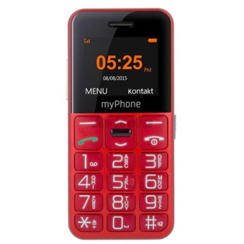 myPhone | Halo Easy | Red | 1.77 '' | TFT | 24 MB | 32 MB | Single SIM | Bluetooth | Main camera resolution 0.3 MP | 1000 mAh