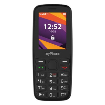myPhone 6410 LTE | Black | 2.4 '' | TFT | 64 MB | 128 MB | Dual SIM | Nano SIM | USB version Type-C | Built-in camera | Main camera resolution 0.3 MP | 1400 mAh