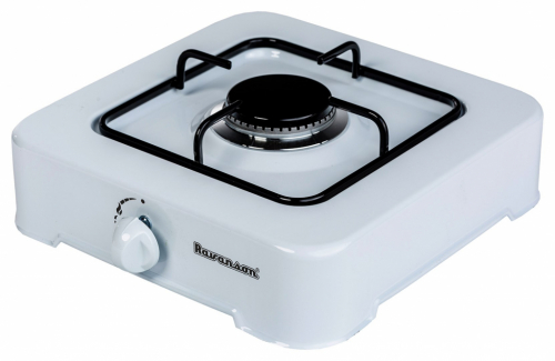 Gas cooker Ravanson K-01T (white; 1 zone)