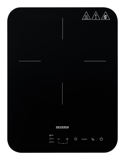 Severin KP 1032 hob Black, Grey Countertop 28 cm Zone induction hob 1 zone(s)