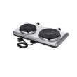 Severin DK 1014 hob Stainless steel Countertop 45.5 cm Sealed plate 2 zone(s)