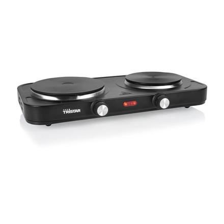 Tristar Table Hob | KP-6152 | Number of burners/cooking zones 2 | Black | Electric