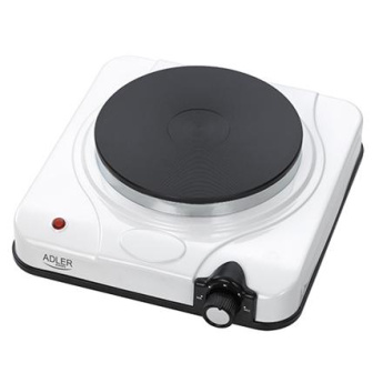 Adler | Free standing table hob | AD 6503 | Number of burners/cooking zones 1 | Electric stove | 1500 W | White | Electric