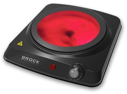 Brock Electronics HPI 3001 BK hob Black Countertop 1 zone(s)