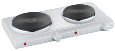 Severin DK 1042 hob White Countertop Sealed plate 2 zone(s)