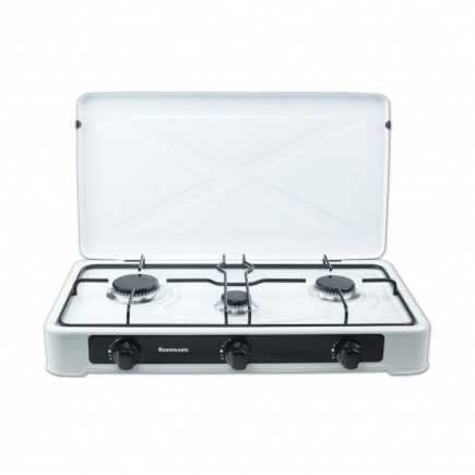 Countertop Hob Gas Ravanson K-03TB [white; 3 zone(s)] AGDRAVKTU0014
