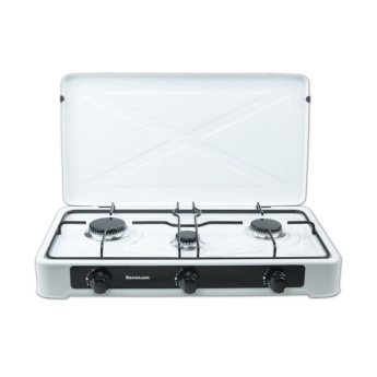 Countertop Hob Gas Ravanson K-03TB [White; 3 zone(s)]