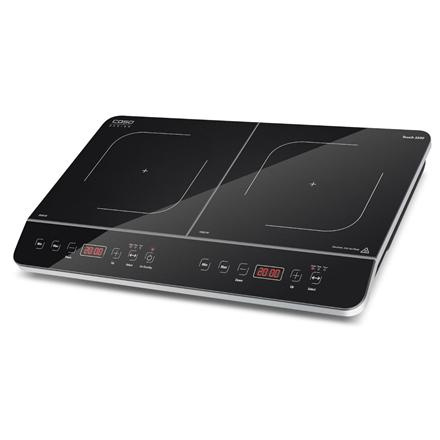Caso | Hob | Touch 3500 | Induction | Number of burners/cooking zones 2 | Touch control | Timer | Black | Display 02018