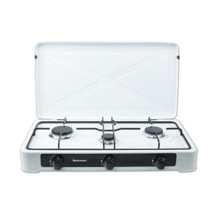 Countertop Hob Gas Ravanson K-03TB [White; 3 zone(s)]
