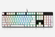 Glorious ABS-Doubleshot - 104 pcs., white, ANSI, US-Layout