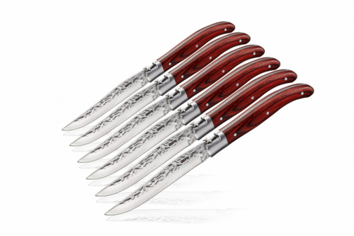 SET OF 6 GEFU RANCHO STEAK KNIVES G-13951