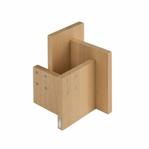 Magnetic knife block made of beech wood with container Artelegno Kombi