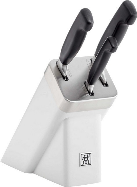 SET OF 3 KNIVES IN SELF-SHARPENING BLOCK ZWILLING FOUR STAR 35135-400-0