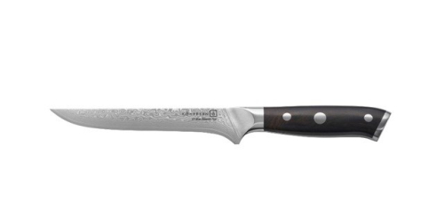 Kohersen Elegance Ebony Wood Boning knife Damascus steel 15.2 cm