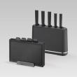 Maestro MR-1412-BLACK Knife set with block + Cutting board set Black