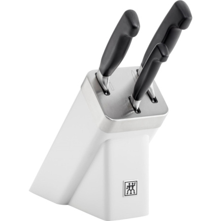 Set of 3 knives in a self-sharpening block Zwilling Four Star - White