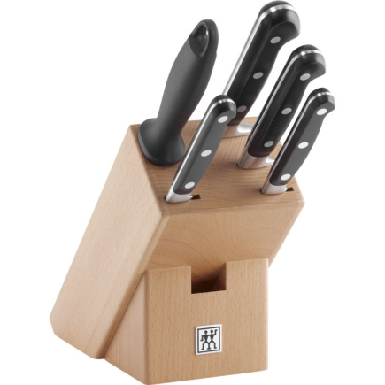 Set of 4 Zwilling Professional S knives + sharpener