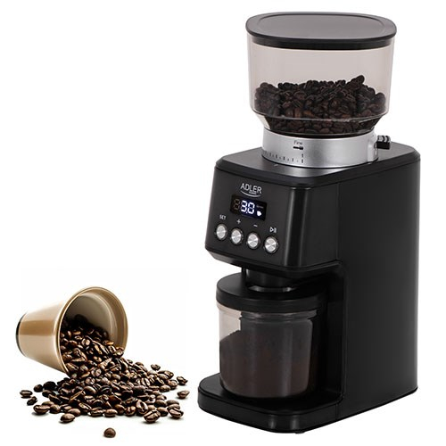 Adler Burr Coffee Grinder | AD 4300 | 180 W | Coffee beans capacity 300 g | Black