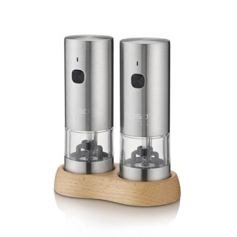 Caso Salt and Pepper Grinder | SpiceDuo | Electric | Housing material Stainless steel | Lithium
