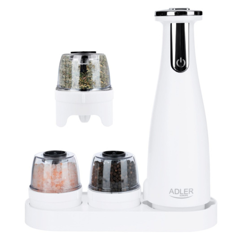 Spice mill set Adler AD 4449W Valge