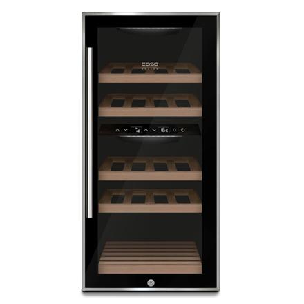 Caso | Wine cooler | WineComfort 24 | Energy efficiency class G | Bottles capacity 24 bottles | Cooling type Compressor technology | Black