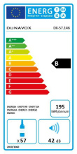 Integreeritav veinikülmik Dunavox DX57.146DWK