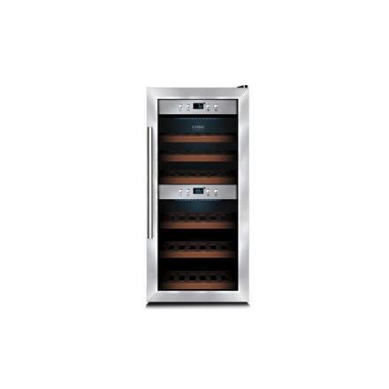 Caso | Wine cooler | WineComfort 24 | Energy efficiency class G | Free standing | Bottles capacity 24 | Cooling type Compressor technology | Stainless steel/Black