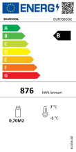 Vitriinkülmik Scandomestic GUR700GDX