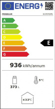 Vitriinkülmik Frigelux D370TOPN, must