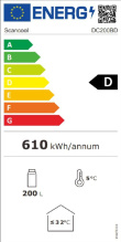 Vitriinkülmik Scandomestic DC200BD
