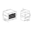 Caso | Wine cooler | WineSafe 18 EB | Energy efficiency class G | Built-in | Bottles capacity 18 bottles | Cooling type Compressor technology | Black