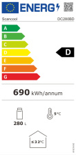 Vitriinkülmik Scandomestic DC280BD