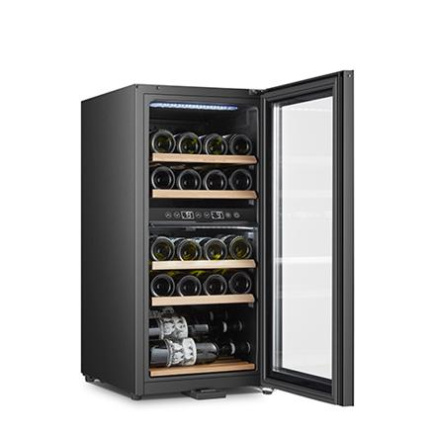 Adler | Wine Cooler | AD 8080 | Energy efficiency class G | Bottles capacity 24 | Free standing | Cooling type Compressor | Height 82 cm | Total net capacity 60 L | Black